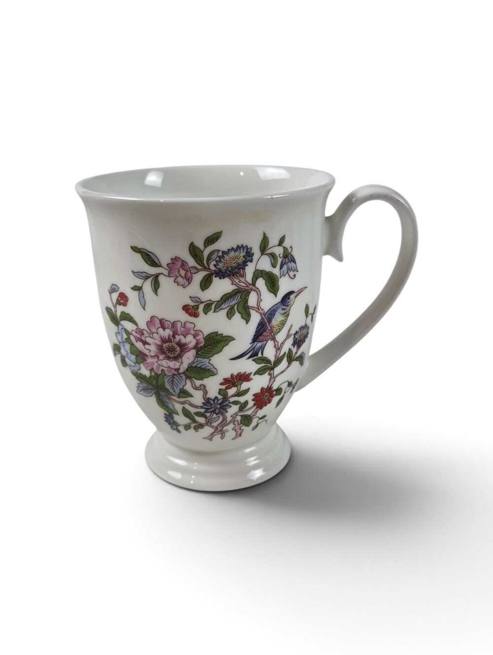 Aynsley Pembroke Floral Bird Bone China Footed Mug